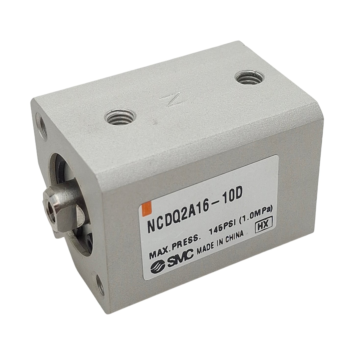 New SMC NCDQ2A16-10D Compact Cylinder, ø16mm Bore, 10mm Stroke, #10-32UNF, 145psi