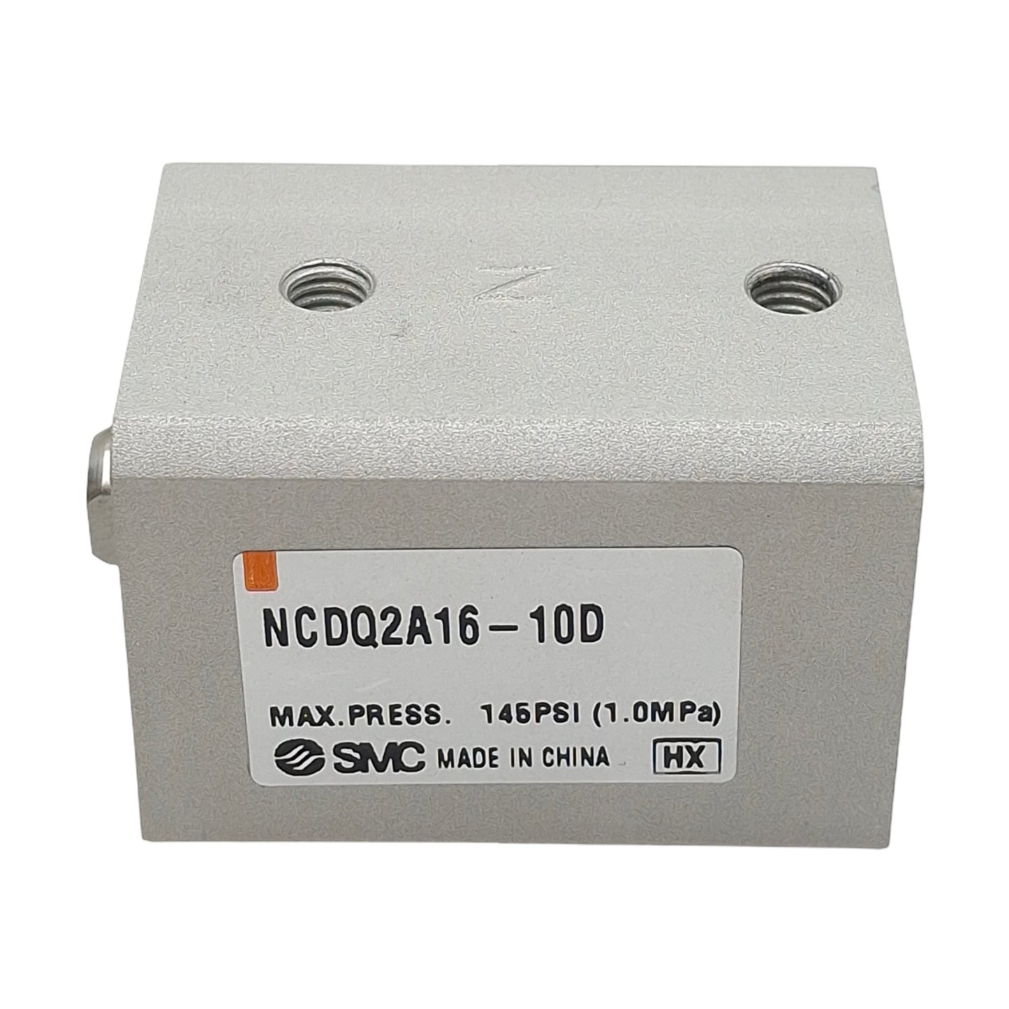 New SMC NCDQ2A16-10D Compact Cylinder, ø16mm Bore, 10mm Stroke, #10-32UNF, 145psi