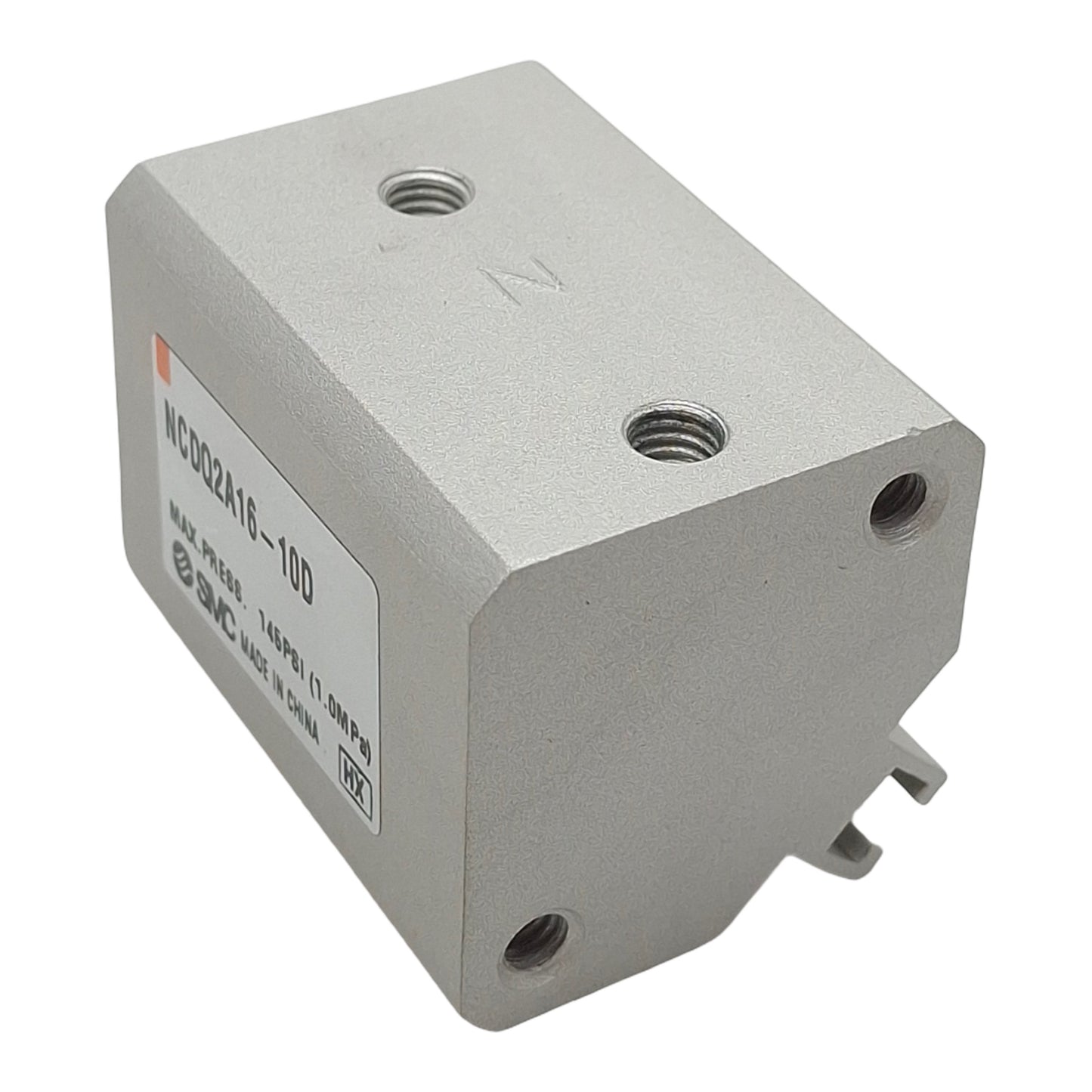 New SMC NCDQ2A16-10D Compact Cylinder, ø16mm Bore, 10mm Stroke, #10-32UNF, 145psi