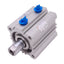 Used SMC NCQ2WA40-25D Compact Cylinder, ø40mm Bore, 25mm Stroke, Rc 1/8in, 1.0MPa