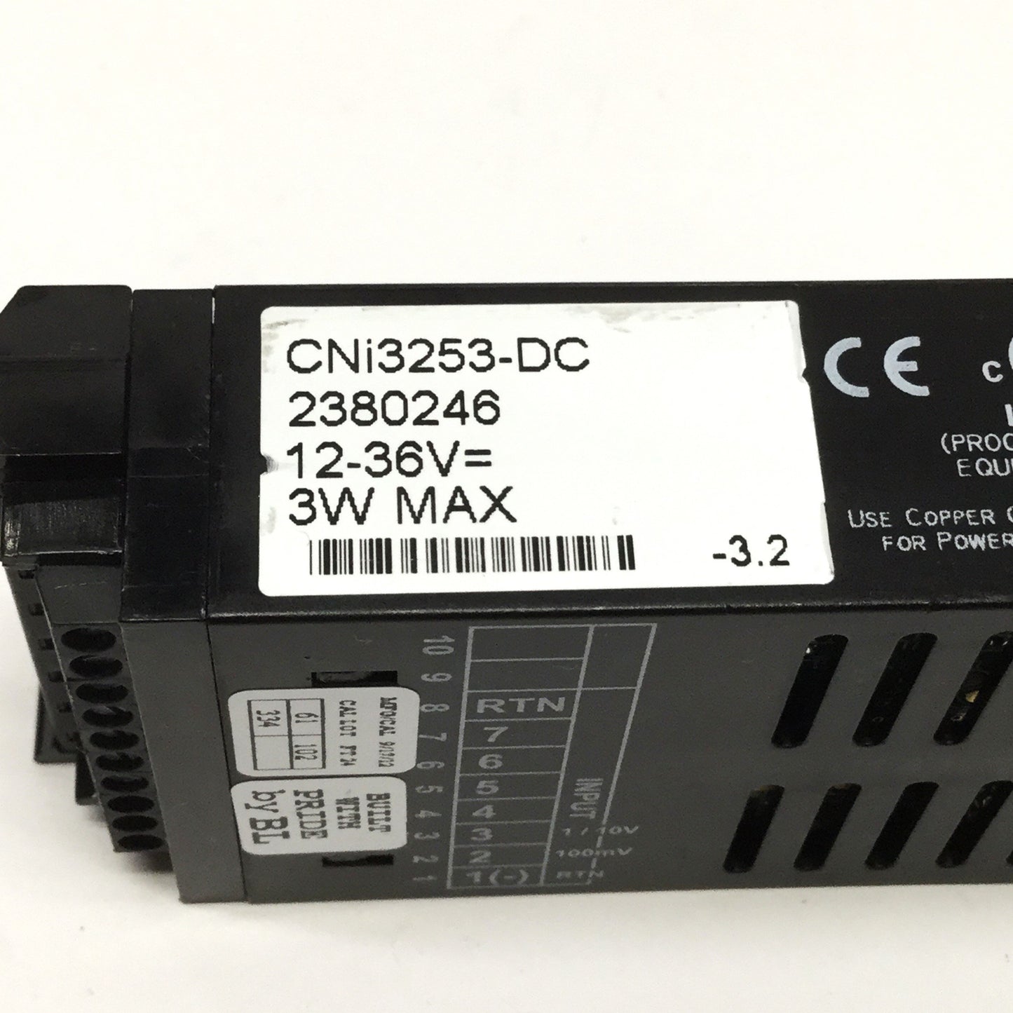 Used Omega CNi3253-DC Temperature/Process PID Controller, 12-36VDC, Analog/Relay Out