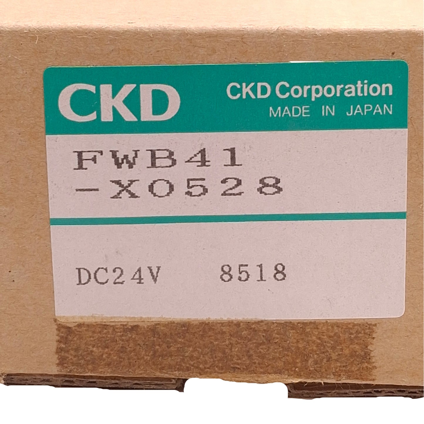New CKD FWB41-X0528 Solenoid Valve 2-Way, NC, Rc1/4 Port, 0-220psi, 24VDC Coil
