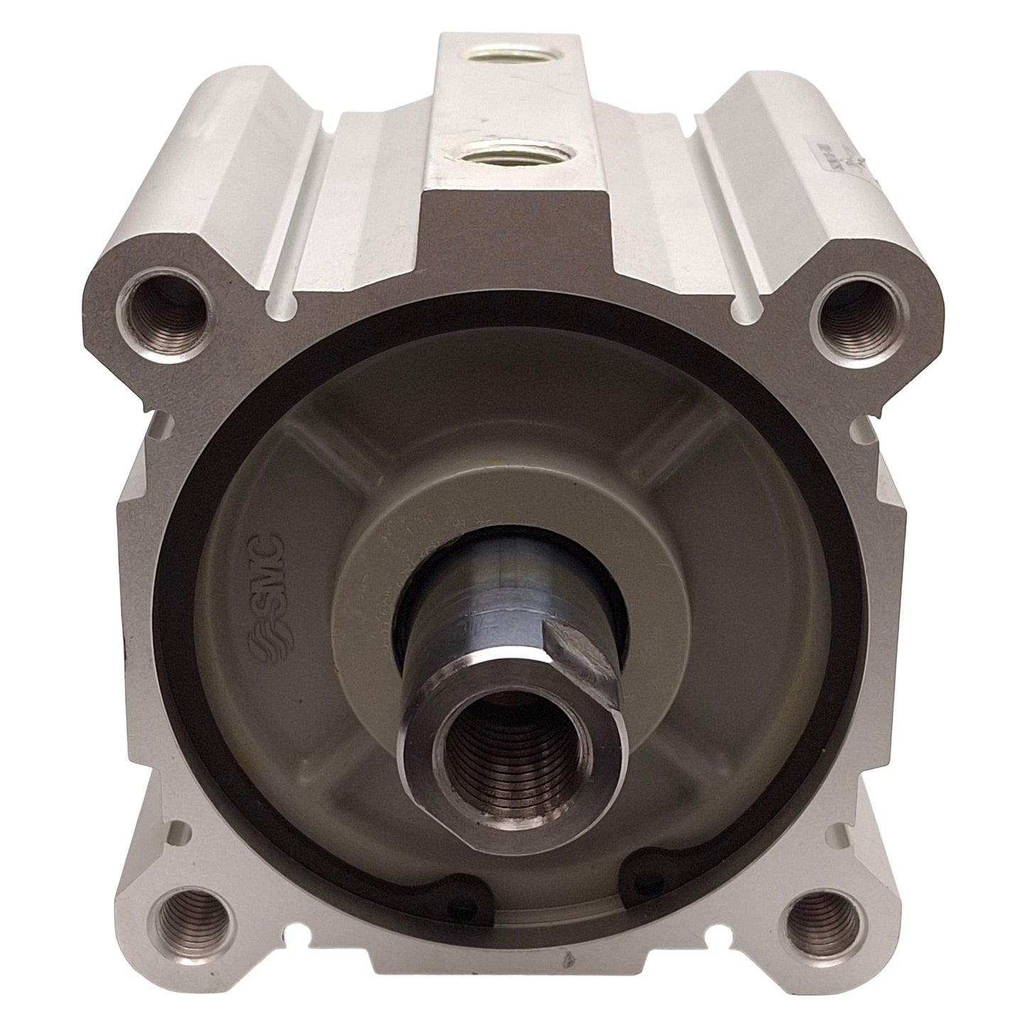 Used SMC CDQ2WA100-50DZ Compact Double Rod Cylinder, ø100mm Bore, 50mm Stroke, Rc3/8