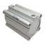 Used SMC CDQ2A63-75DZ Compact Cylinder, ø63mm Bore, 75mm Stroke, Rc1/4, 1.0MPa