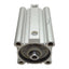 Used SMC CDQ2A63-75DZ Compact Cylinder, ø63mm Bore, 75mm Stroke, Rc1/4, 1.0MPa