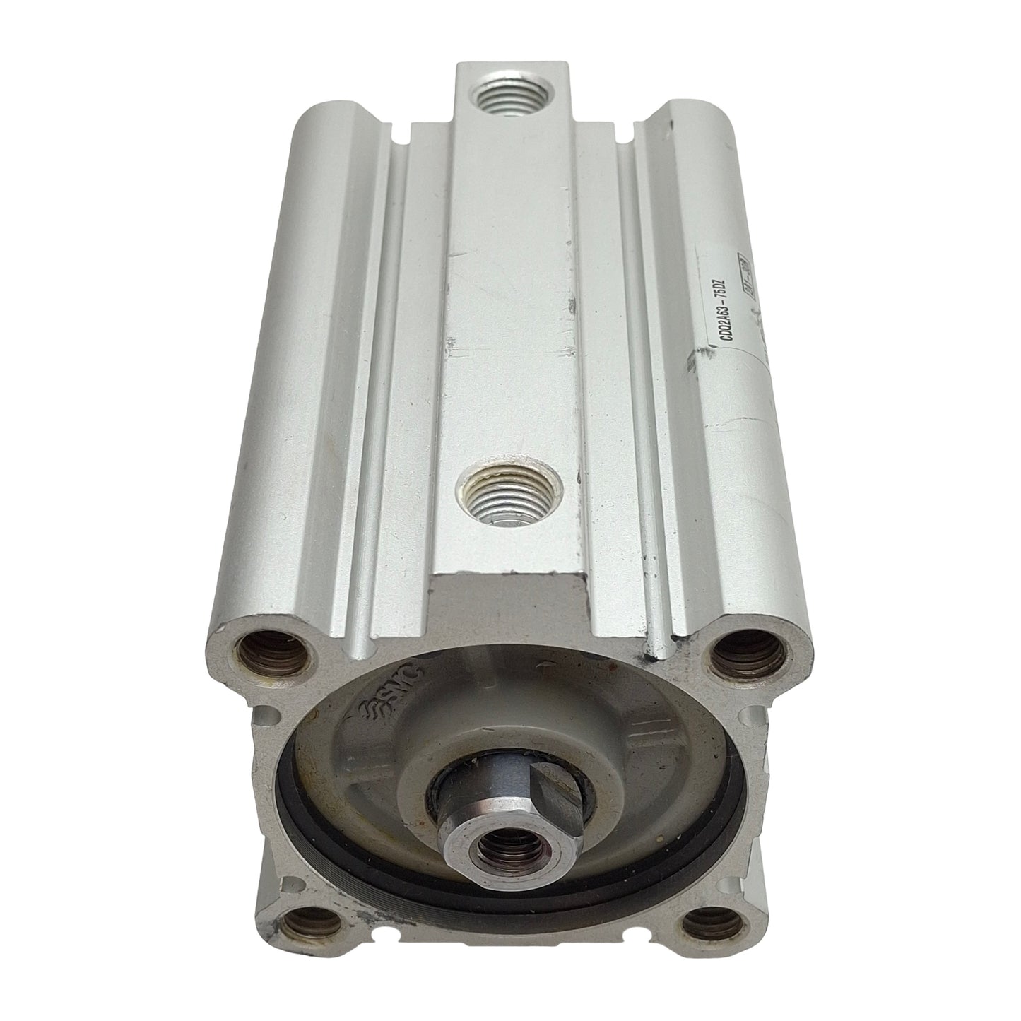 Used SMC CDQ2A63-75DZ Compact Cylinder, ø63mm Bore, 75mm Stroke, Rc1/4, 1.0MPa