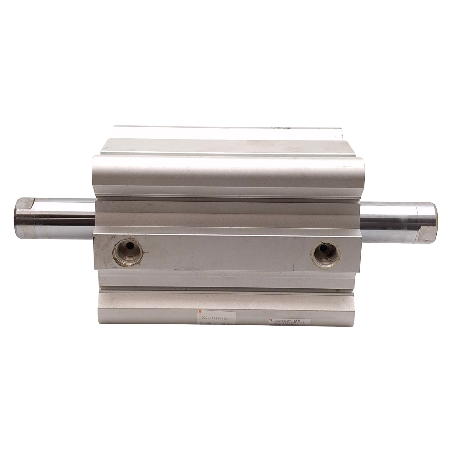 Used SMC CDQ2WA100-100DZ Compact Double Rod Cylinder ø100mm Bore, 100mm Stroke, Rc3/8