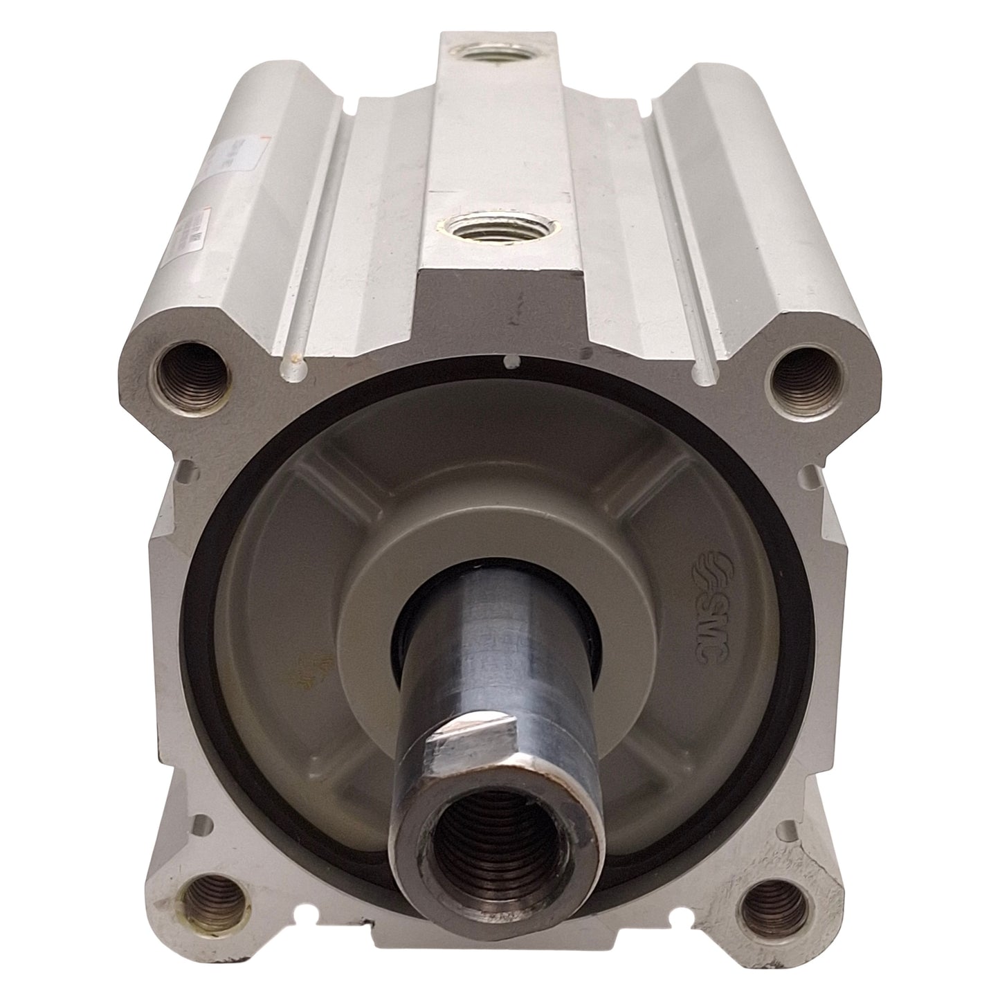 Used SMC CDQ2WA100-100DZ Compact Double Rod Cylinder ø100mm Bore, 100mm Stroke, Rc3/8