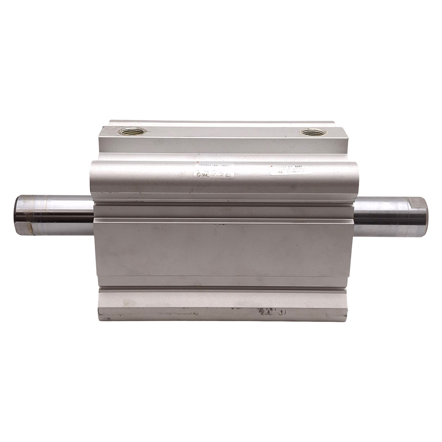 Used SMC CDQ2WA100-100DZ Compact Double Rod Cylinder ø100mm Bore, 100mm Stroke, Rc3/8