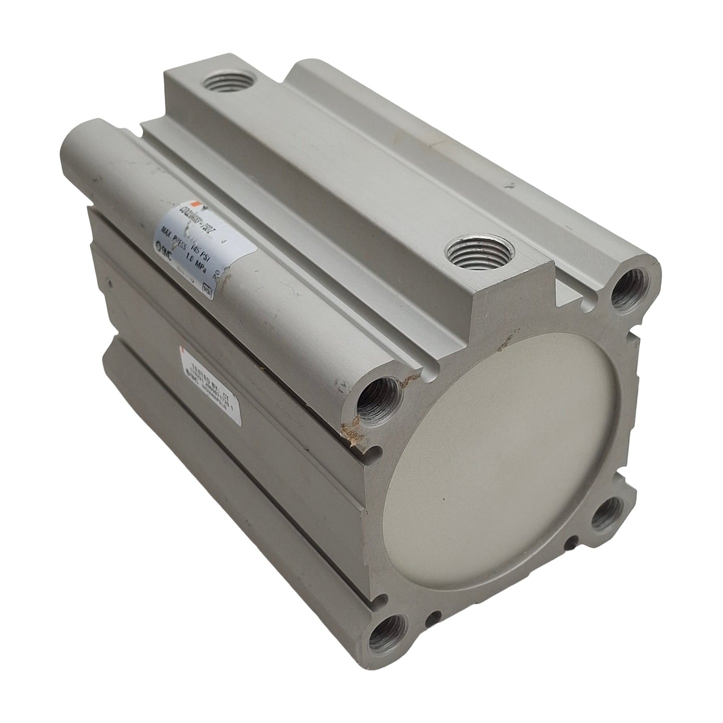 Used SMC CDQ2KA63-75DZ Compact Cylinder, ø63mm Bore, 75mm Stroke, Rc1/4, 1.0MPa