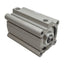 Used SMC CDQ2KA63-75DZ Compact Cylinder, ø63mm Bore, 75mm Stroke, Rc1/4, 1.0MPa