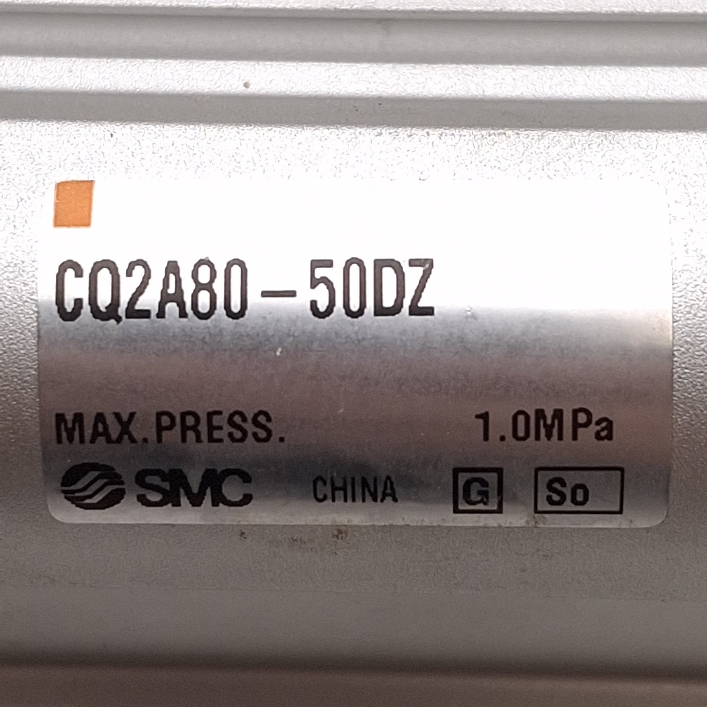 Used SMC CQ2A80-50DCZ Compact Cylinder, ø80mm Bore, 50mm Stroke, 1.0MPa, Rc3/8 Ports