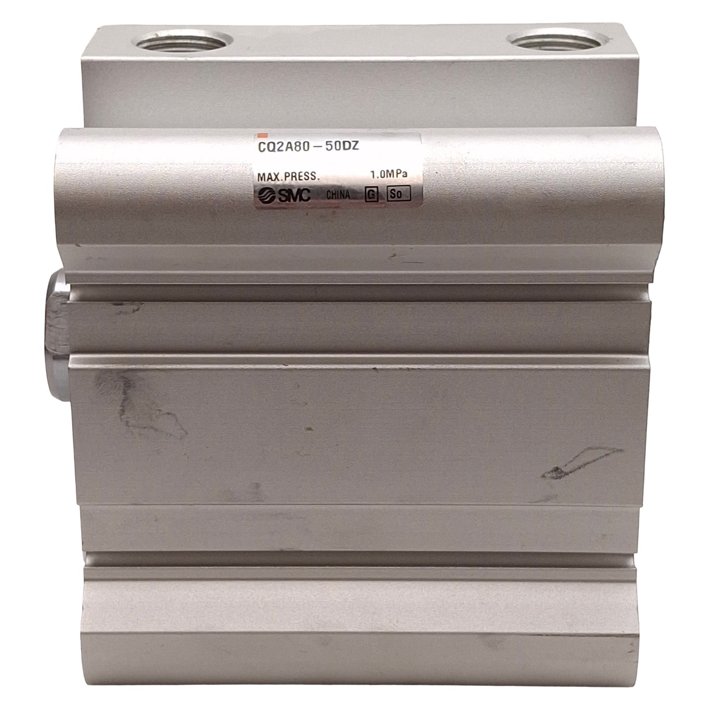 Used SMC CQ2A80-50DCZ Compact Cylinder, ø80mm Bore, 50mm Stroke, 1.0MPa, Rc3/8 Ports