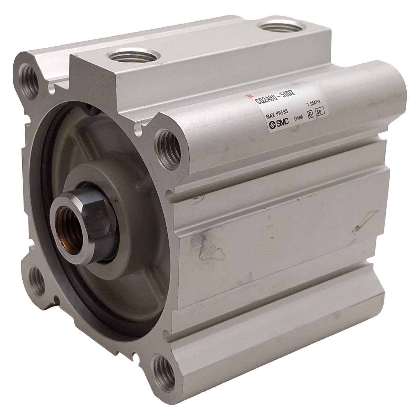 Used SMC CQ2A80-50DCZ Compact Cylinder, ø80mm Bore, 50mm Stroke, 1.0MPa, Rc3/8 Ports