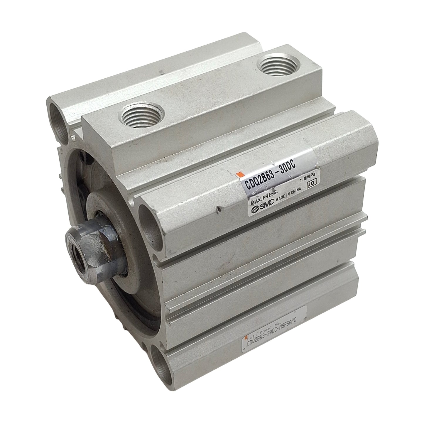 Used SMC CDQ2B63-30DC Compact Cylinder, ø63mm Bore, 30mm Stroke, Rc1/4, 1.0MPa