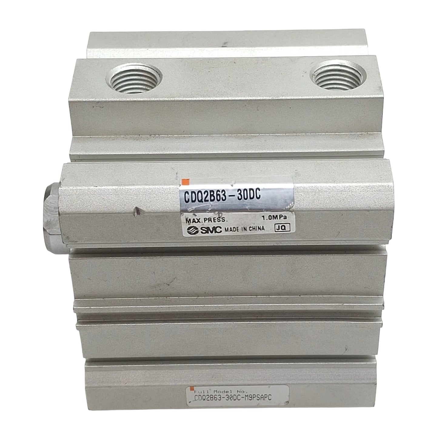 Used SMC CDQ2B63-30DC Compact Cylinder, ø63mm Bore, 30mm Stroke, Rc1/4, 1.0MPa
