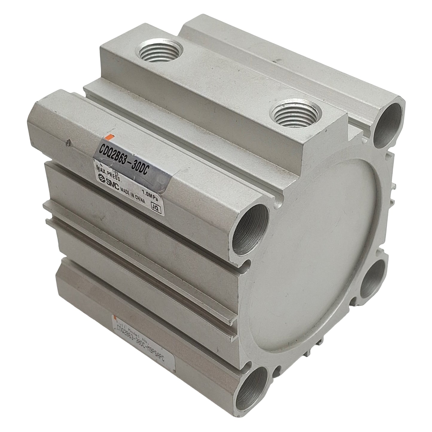 Used SMC CDQ2B63-30DC Compact Cylinder, ø63mm Bore, 30mm Stroke, Rc1/4, 1.0MPa