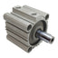 Used SMC CDQ2B63-30DC Compact Cylinder, ø63mm Bore, 30mm Stroke, Rc1/4, 1.0MPa
