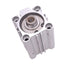 Used SMC NCDQ2B32-30D-A73 Compact Cylinder, ø32mm Bore, 30mm Stroke, Rc 1/8in, 1.0MPa