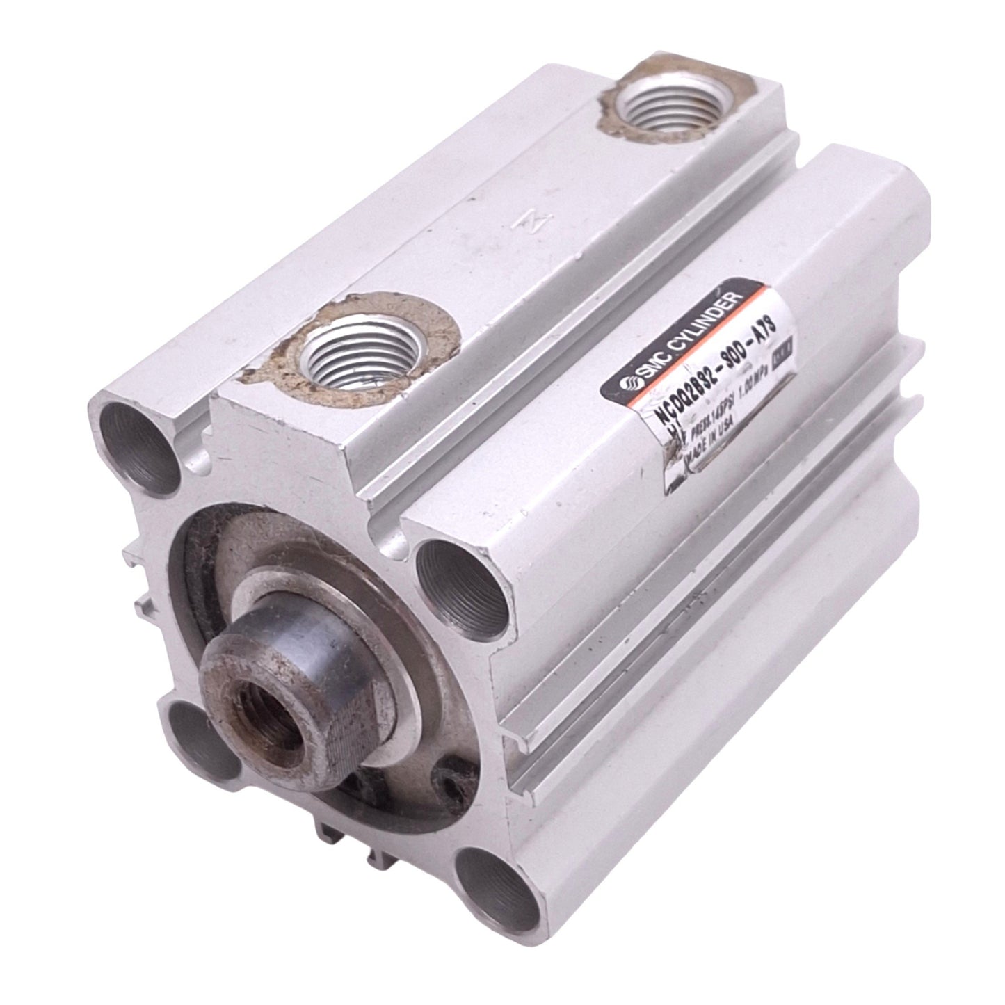 Used SMC NCDQ2B32-30D-A73 Compact Cylinder, ø32mm Bore, 30mm Stroke, Rc 1/8in, 1.0MPa