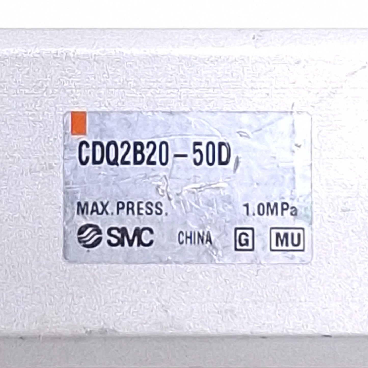 Used SMC CDQB20-50D Pneumatic Cylinder, ø20mm Bore, 50mm Stroke, M5 x 0.8 Ports