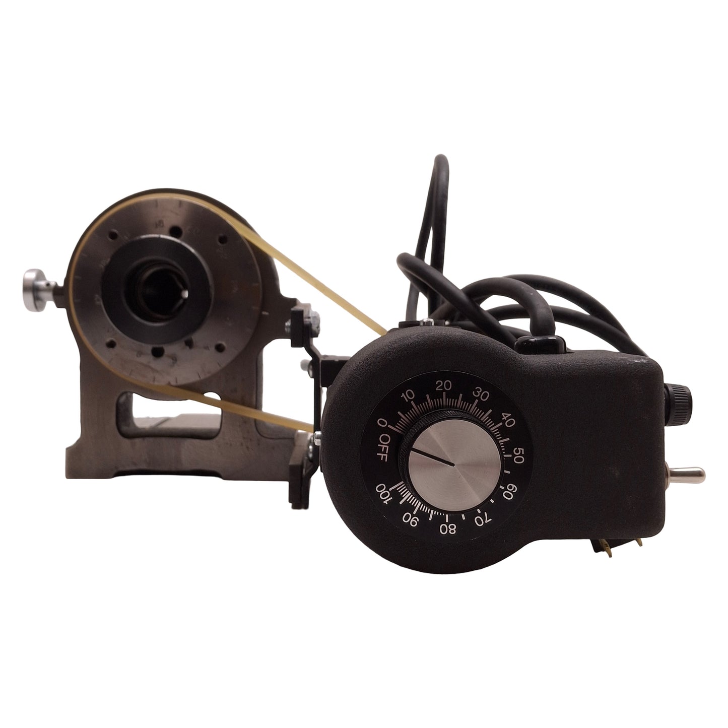Used Harig 120-100 Motorized Spin-Indexer 115VDC, 0.65A, 50-450rpm, 5C Up to 1in