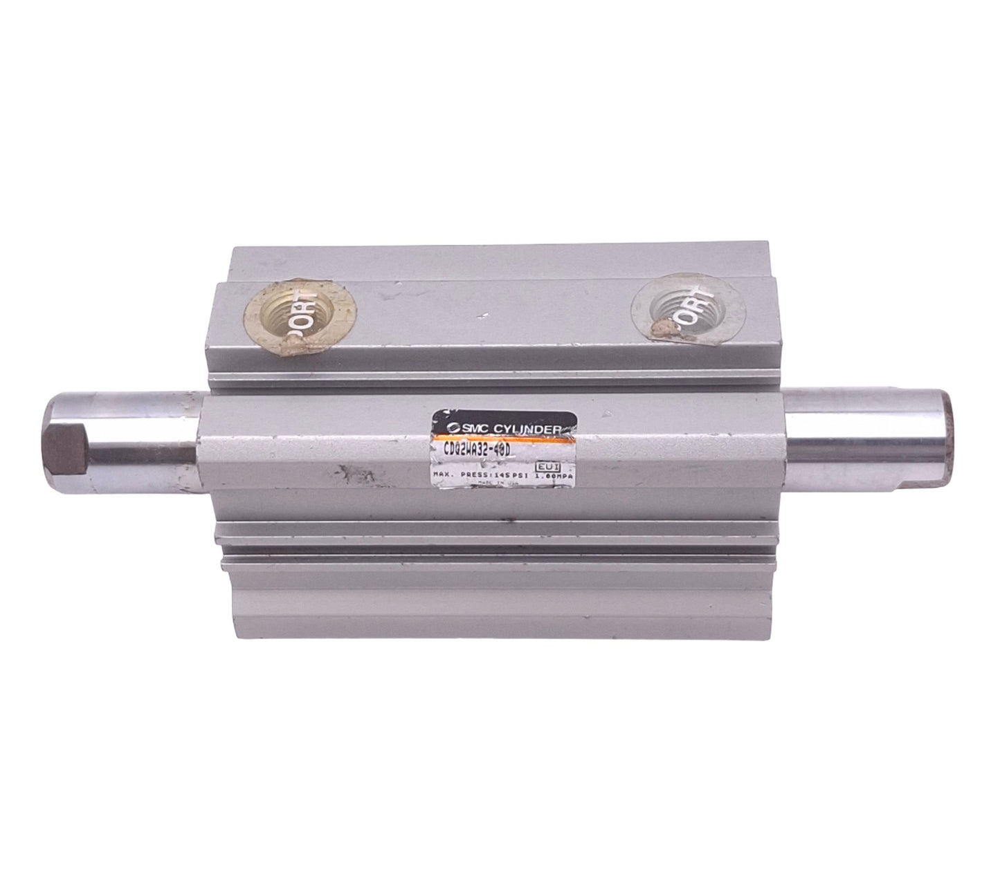 Used SMC CDQ2WA32-40D Compact Cylinder, ø32mm Bore, 40mm Stroke, Rc 1/8in, 1.0MPa