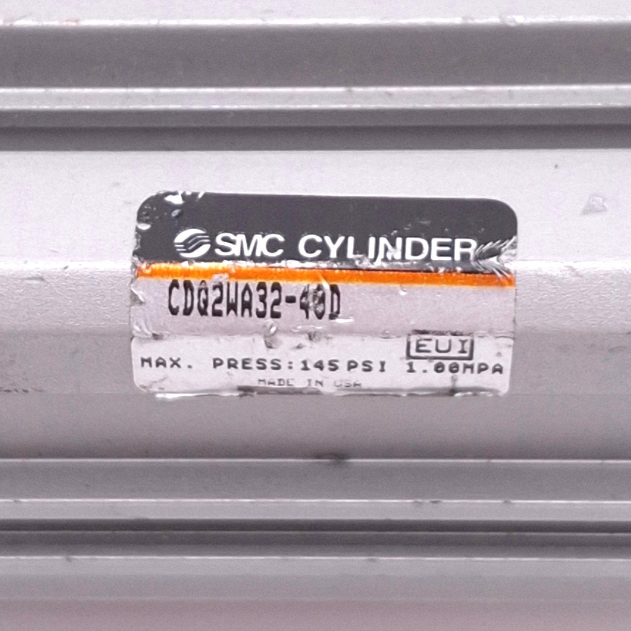 Used SMC CDQ2WA32-40D Compact Cylinder, ø32mm Bore, 40mm Stroke, Rc 1/8in, 1.0MPa