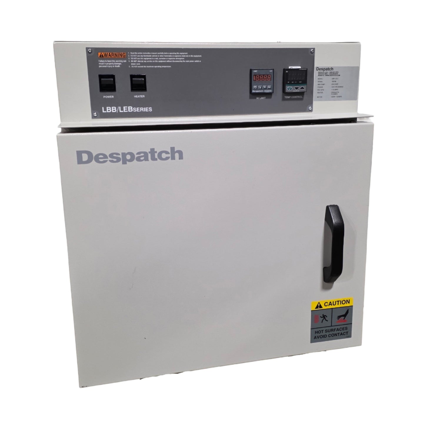 Used Despatch LBB1-23-2 Forced Convection Benchtop Oven 2.3CuFt, 35-204°C, 120VAC 11A
