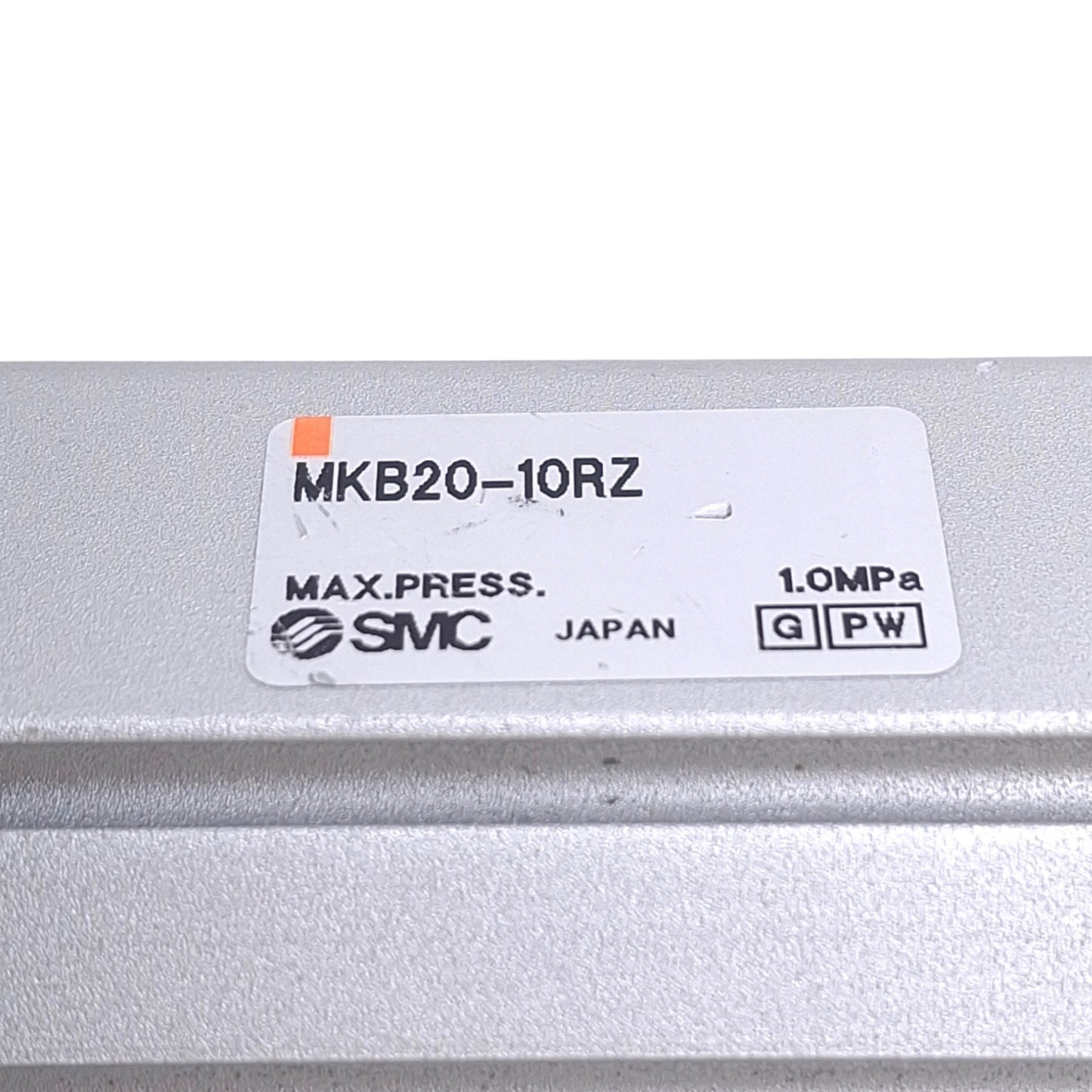 Used SMC MKB20-10RZ Swing Clamp Cylinder, 20mm Bore, 10mm Stroke Clockwise, 1.0MPa