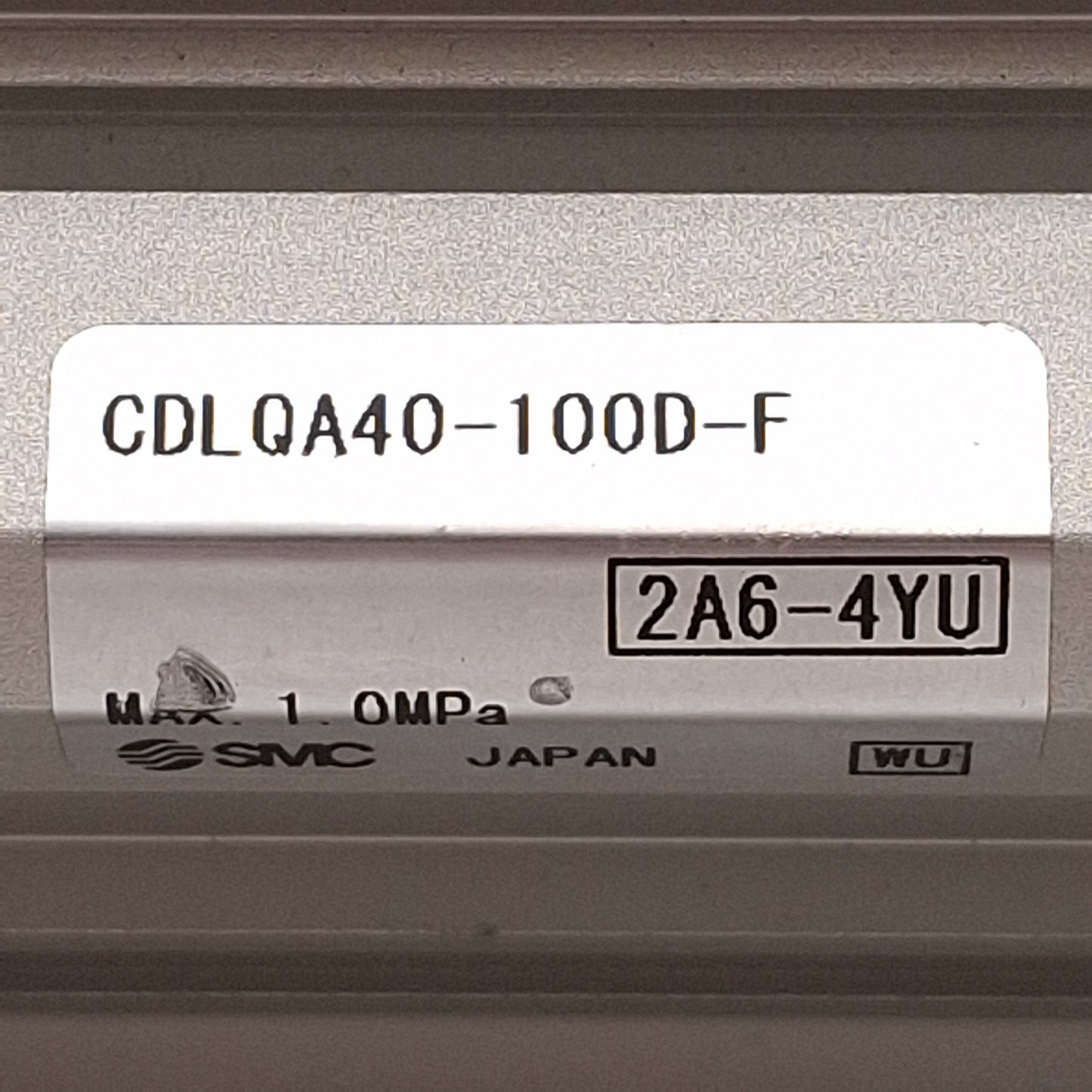 Used SMC CDLQA40-100D-F Compact Cylinder w/ Lock, ø40mm Bore, 100mm Stroke, Rc1/8