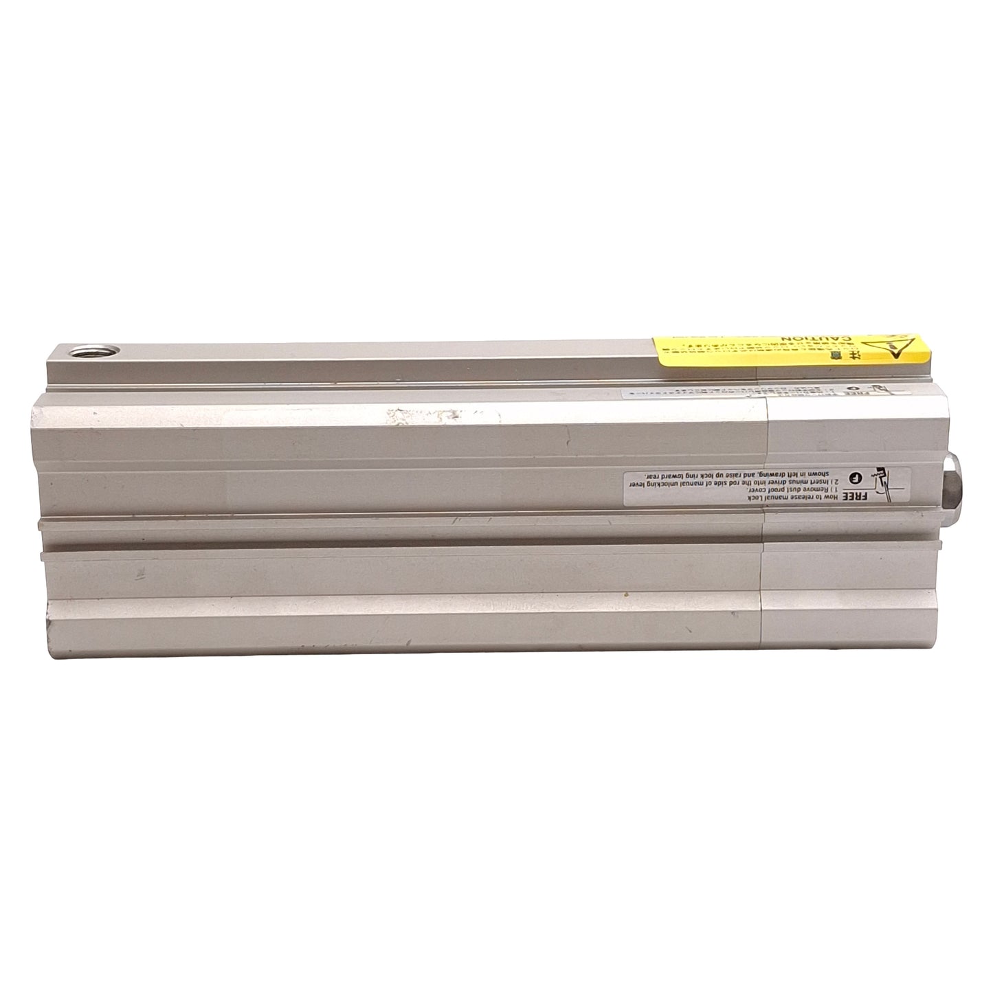 Used SMC CDLQA40-100D-F Compact Cylinder w/ Lock, ø40mm Bore, 100mm Stroke, Rc1/8