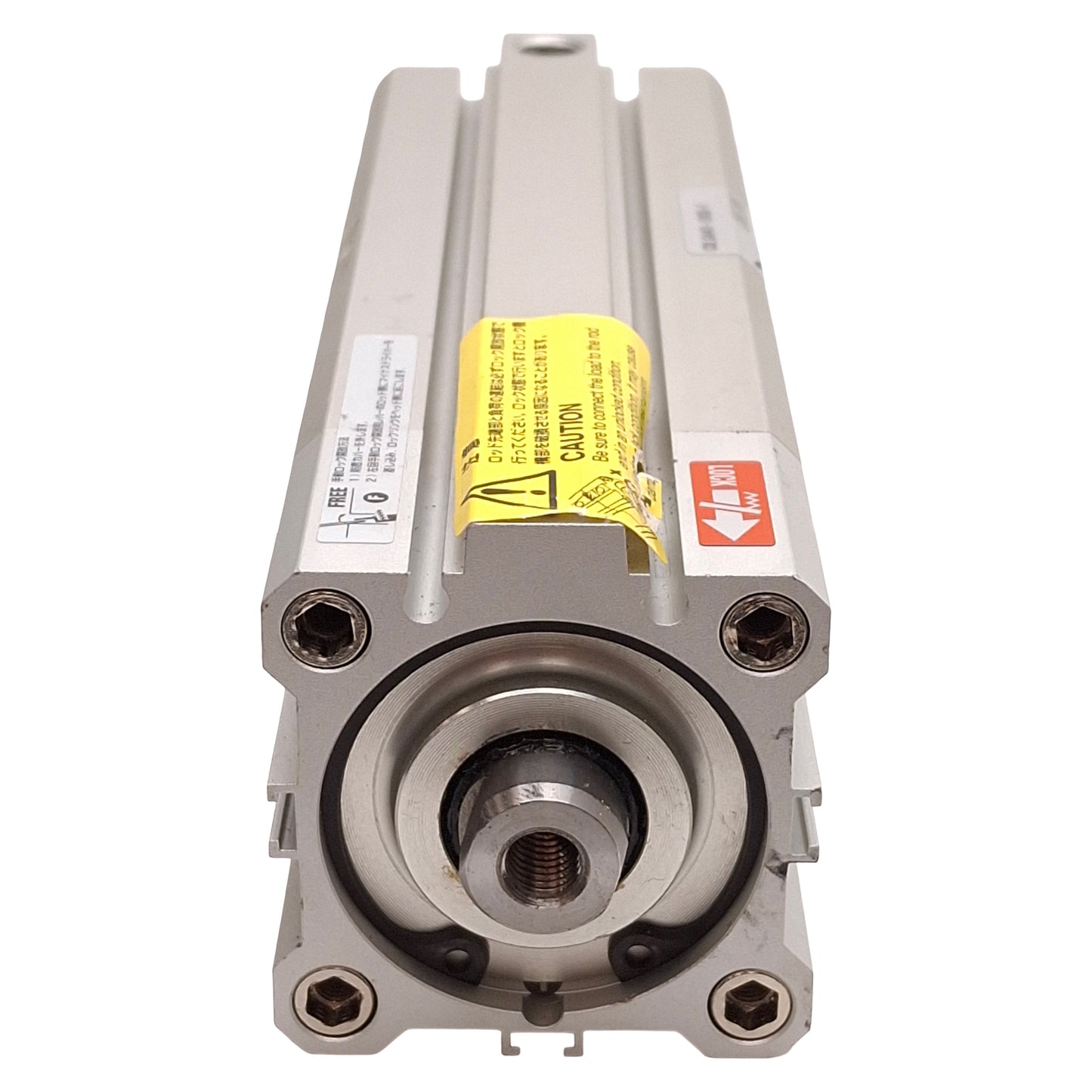 Used SMC CDLQA40-100D-F Compact Cylinder w/ Lock, ø40mm Bore, 100mm Stroke, Rc1/8