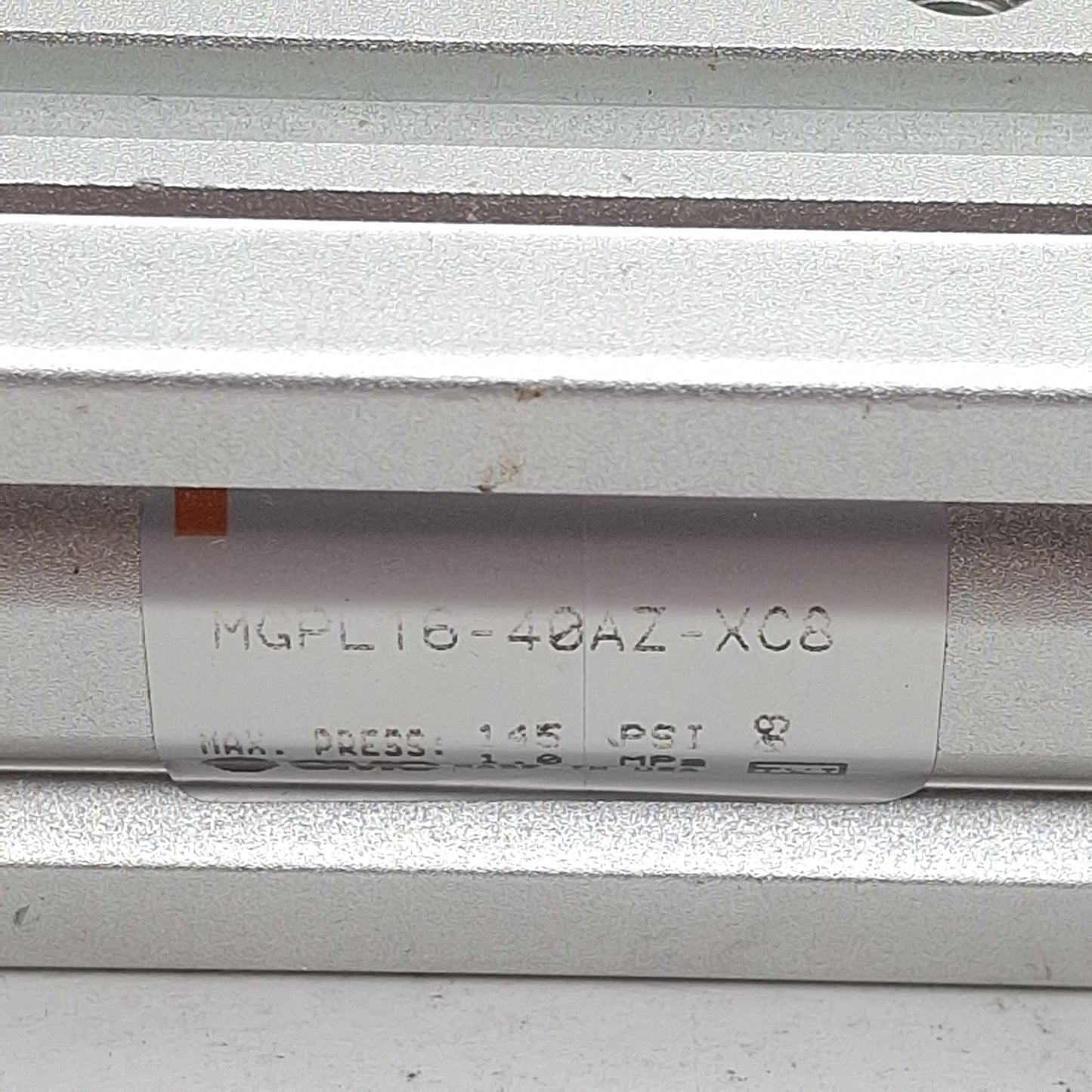 Used SMC MGPL16-40AZ-XC8 Guided Cylinder, ø16mm, 40mm Stroke, M5 x 0.8, 1.0MPa
