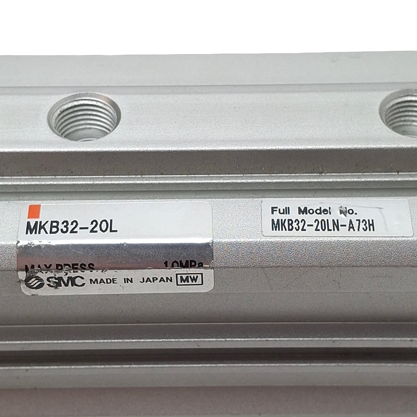 Used SMC MKB32-20LN-A73H Rotary Clamp Cylinder, ø32mm Bore, 20mm Stroke, Rc1/8, 1MPa