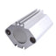 Used SMC CDQ2B25-30DZ Pneumatic Cylinder, ø25mm Bore, 30mm Stroke, M5 x 0.8 Ports