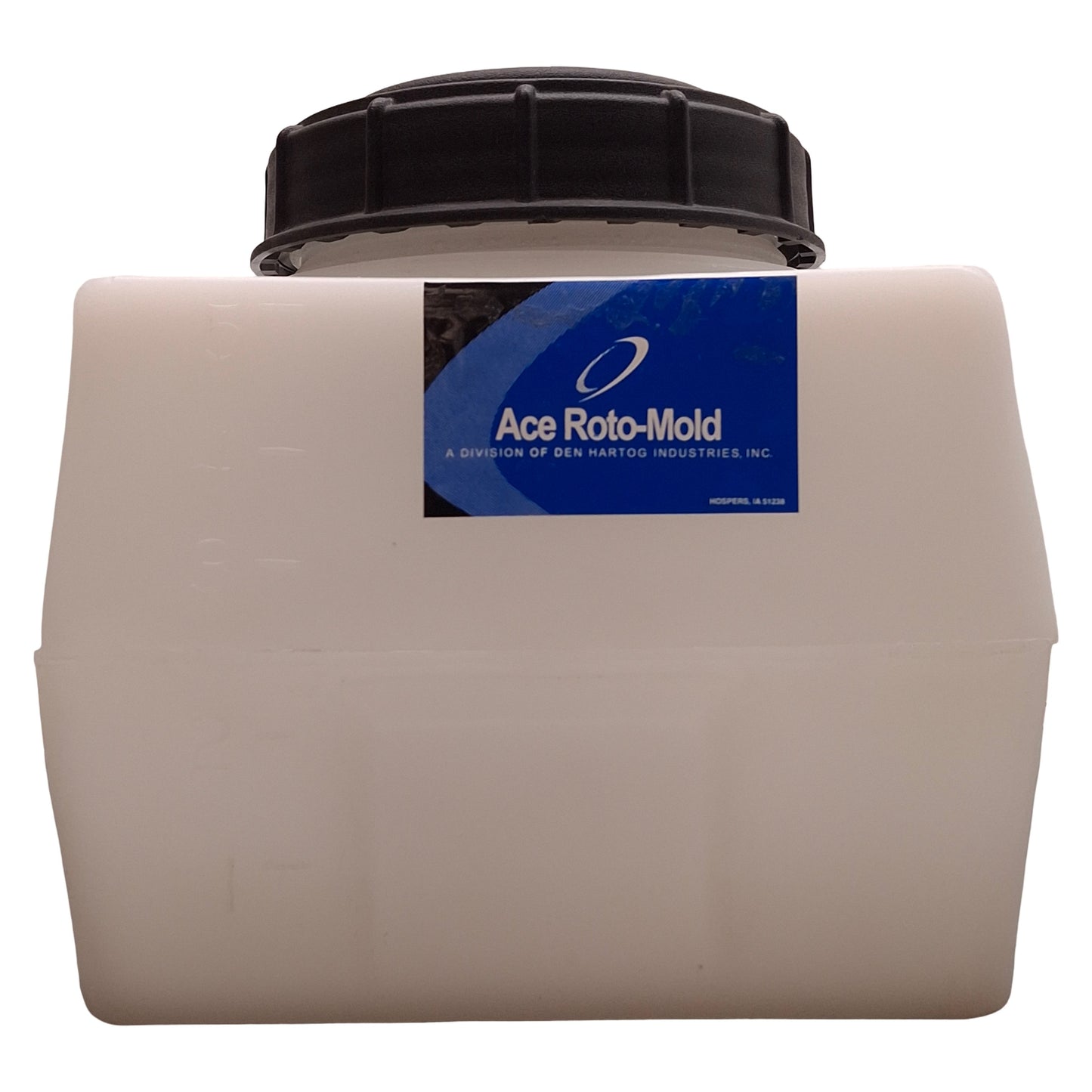 Used Ace Roto-Mold SP0005-RT Rectangle Tank-Flat Bottom 5gal Capacity, ø5" Lid
