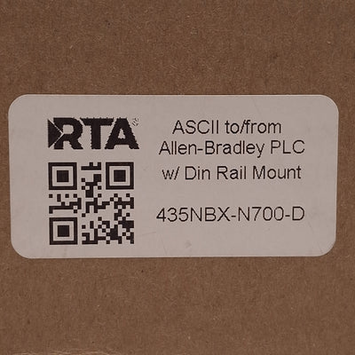 New RTA 435NBX-N700-D ASCII To Allen Bradley PLC Gateway, RS232/485/422, 12-24VDC