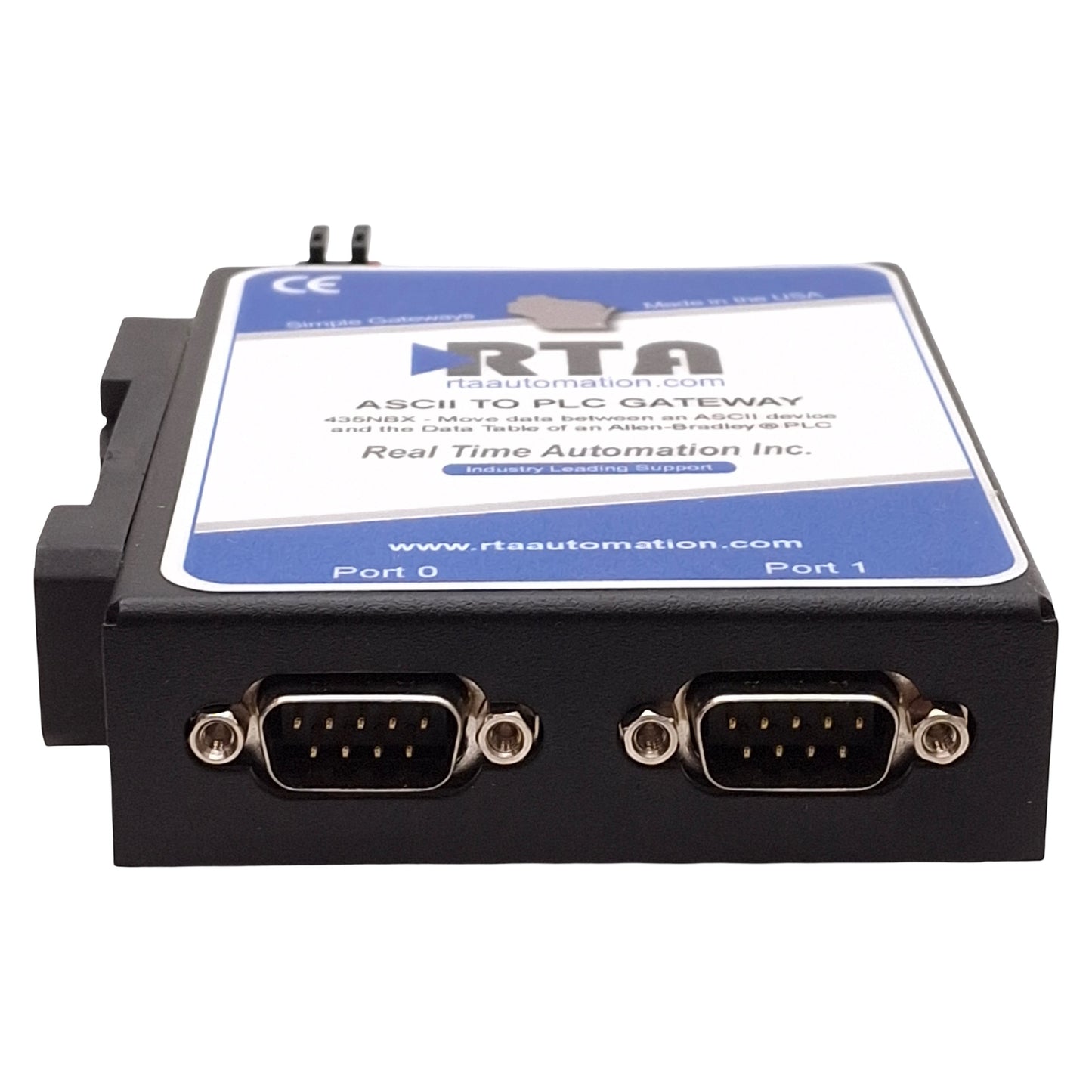 New RTA 435NBX-N700-D ASCII To Allen Bradley PLC Gateway, RS232/485/422, 12-24VDC