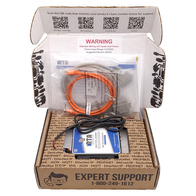 New RTA 435NBX-N700-D ASCII To Allen Bradley PLC Gateway, RS232/485/422, 12-24VDC