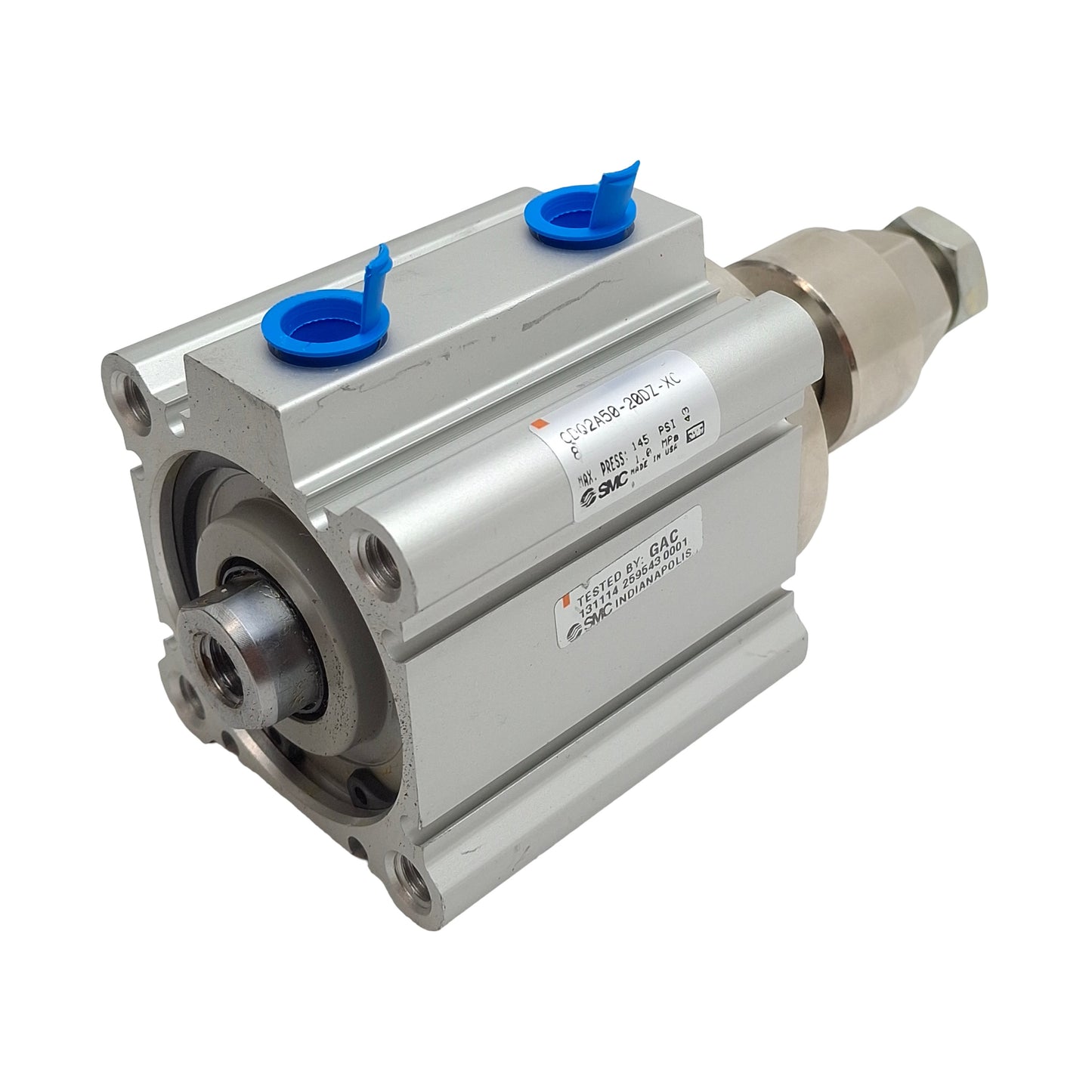 New – Open box SMC CDQ2A50-20DZ-XC8 Compact Cylinder, ø50mm Bore, 20mm Stroke, Rc1/8, 1.0MPa