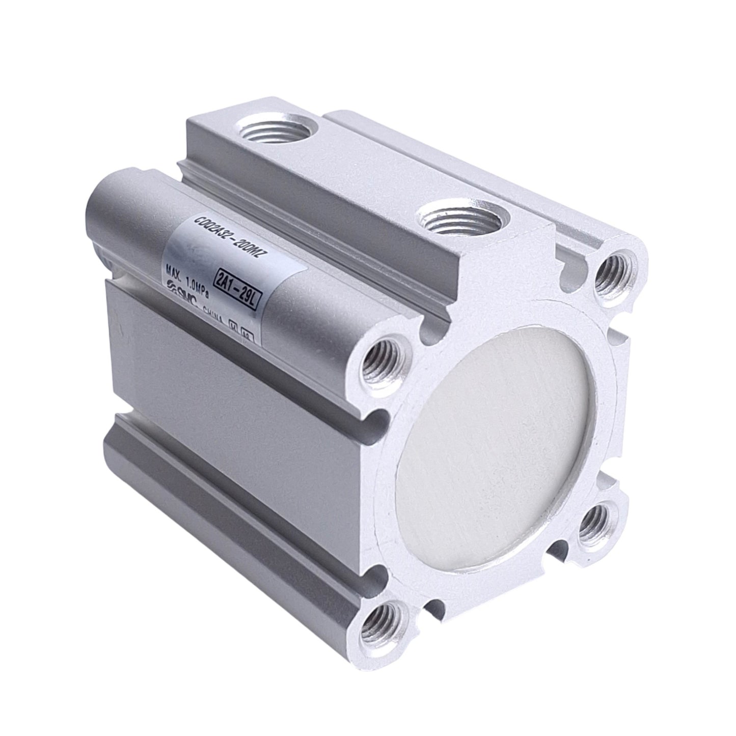 New – Open box SMC CDQ2A32-20DMZ Double Acting Cylinder 1.0MPa, 32mm Bore, 20mm Stroke
