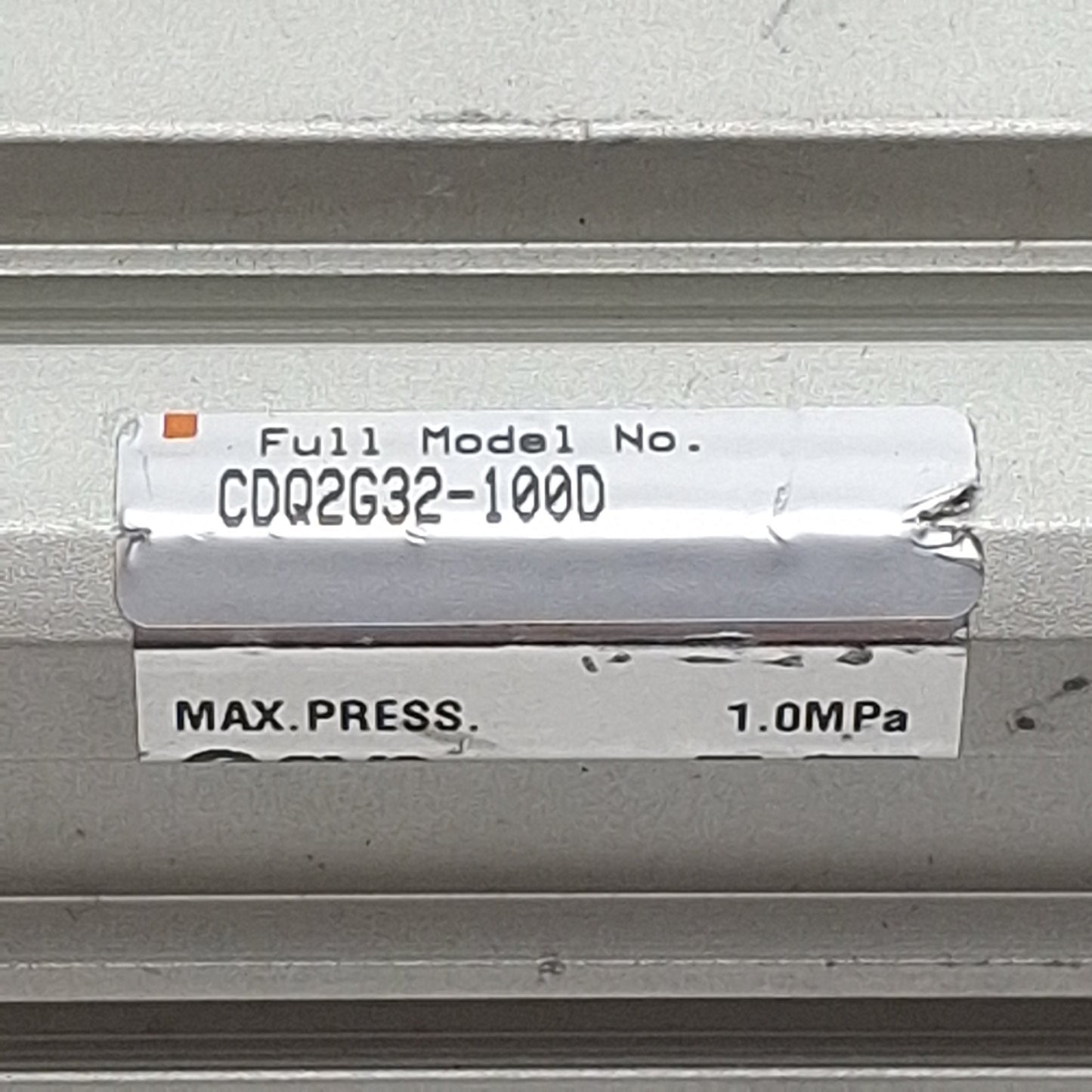 Used SMC CDQ2G32-100D Compact Cylinder, ø32mm Bore, 100mm Stroke, Rc1/8, 1.0MPa