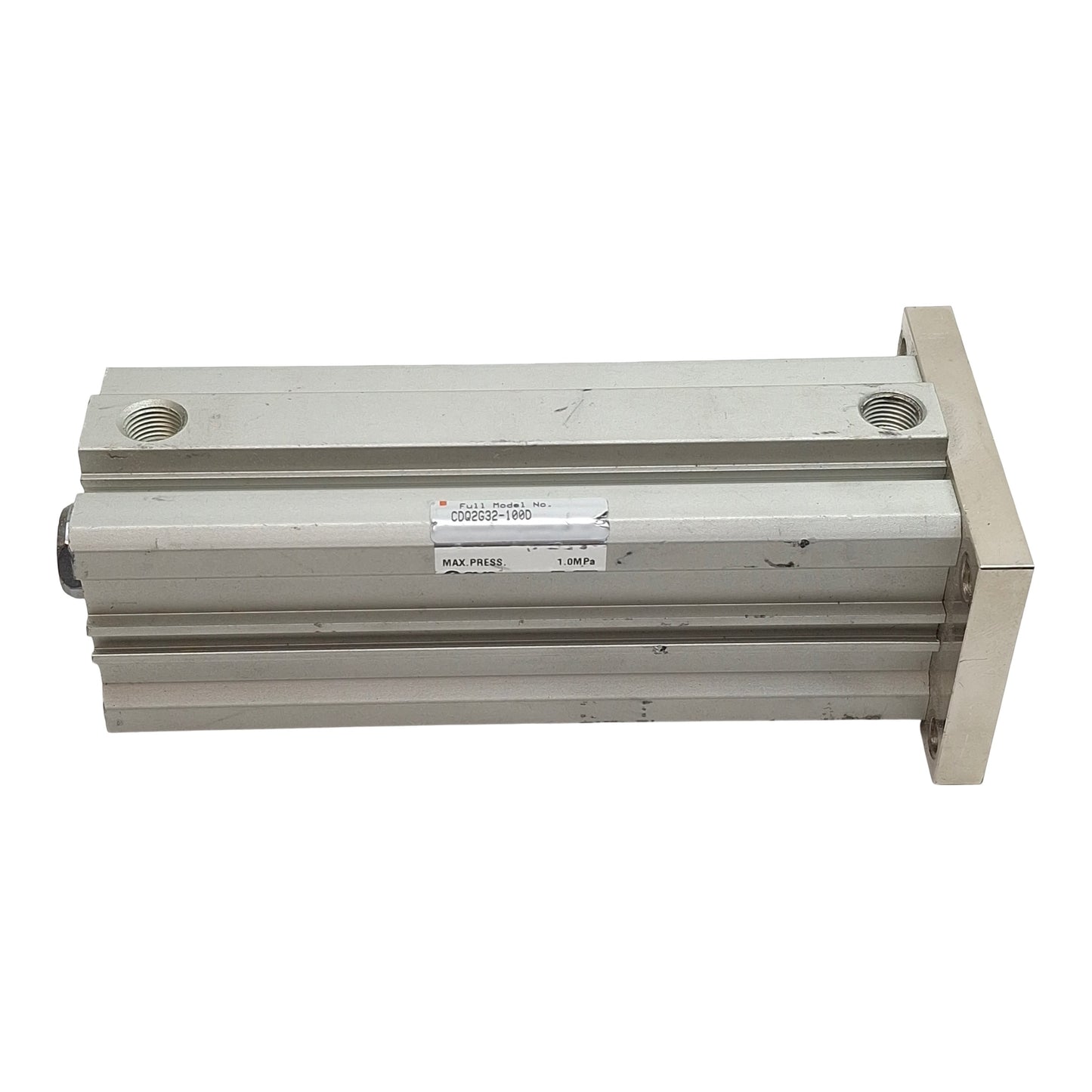 Used SMC CDQ2G32-100D Compact Cylinder, ø32mm Bore, 100mm Stroke, Rc1/8, 1.0MPa