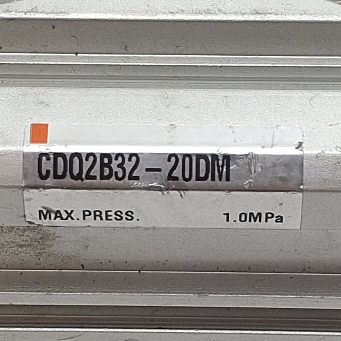 Used SMC CDQ2B32-20DM Compact Cylinder, ø32mm Bore, 20mm Stroke, Rc1/8, 1.0MPa