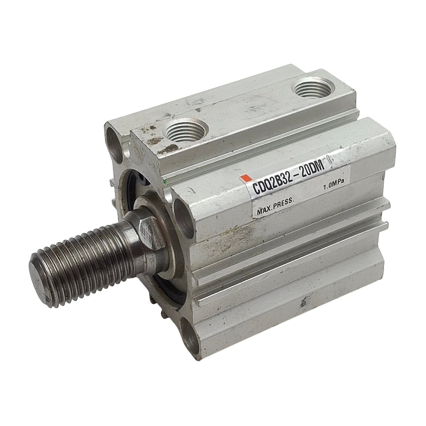 Used SMC CDQ2B32-20DM Compact Cylinder, ø32mm Bore, 20mm Stroke, Rc1/8, 1.0MPa