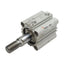 Used SMC CDQ2B32-20DM Compact Cylinder, ø32mm Bore, 20mm Stroke, Rc1/8, 1.0MPa