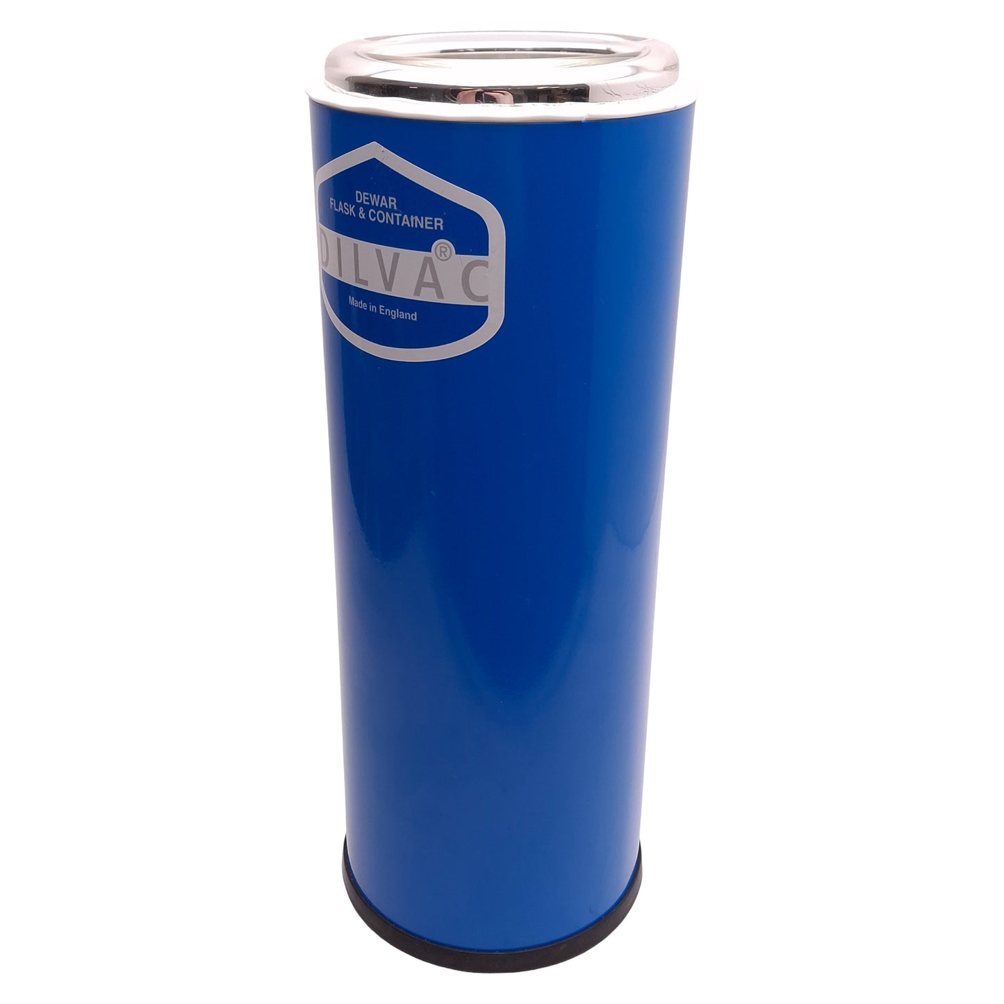 Used Dilvac MS77 Blue Enameled Steel Container 1.1L, ø106x275mm Out, ø75x235mm In