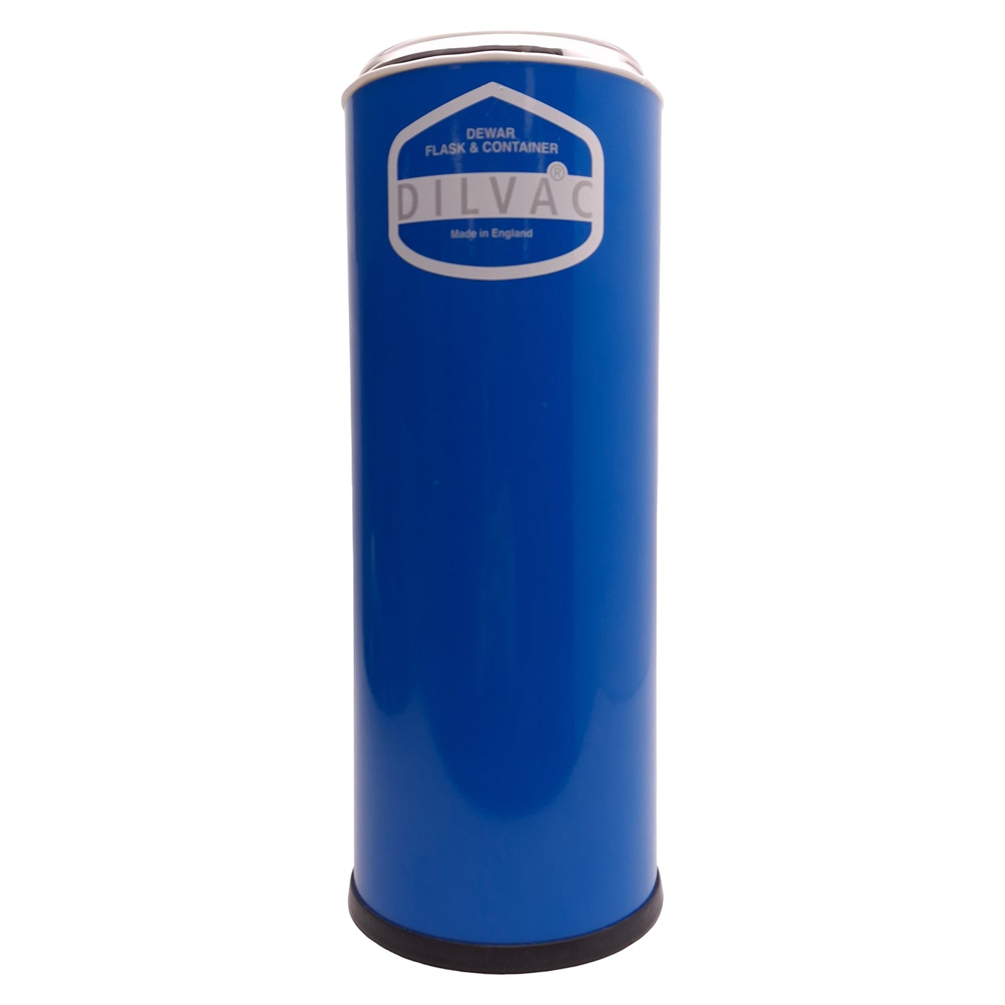 Used Dilvac MS77 Blue Enameled Steel Container 1.1L, ø106x275mm Out, ø75x235mm In