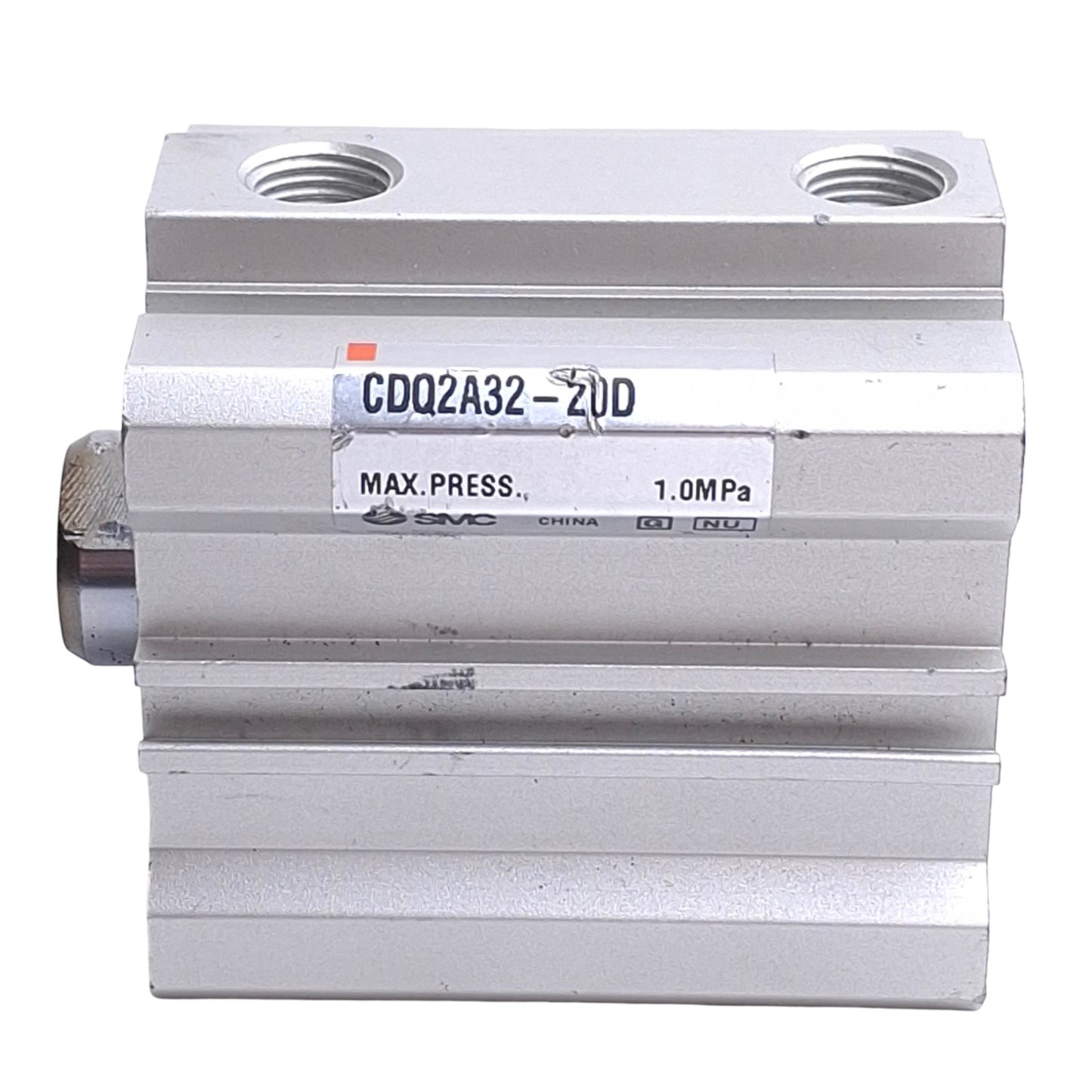 Used SMC CDQ2A32-20D Pneumatic Cylinder, ø32mm Bore, 20mm Stroke, Rc 1/8 Ports